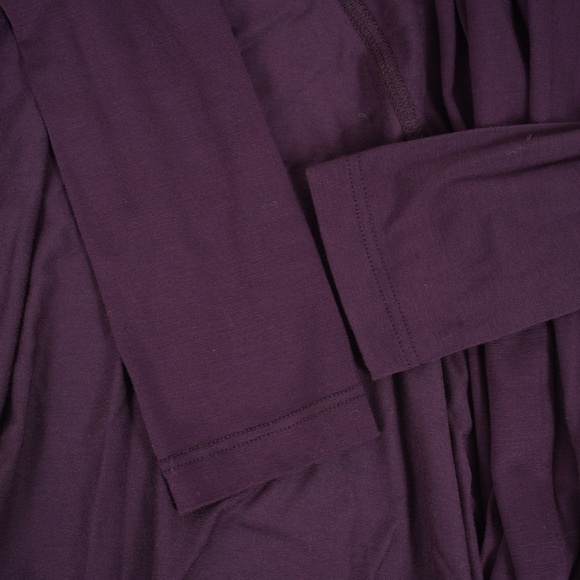 NWT $160 Theory Dark Purple Long Sleeve Cardigan Size P - Picture 4 of 8